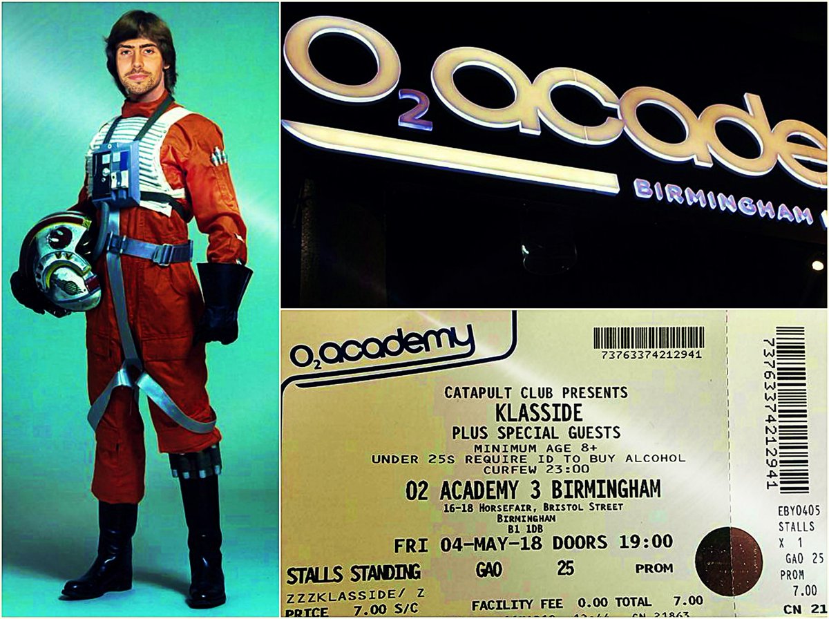 <a href="/KLASSIDE/">KLASSIDE</a> Headline the @o2academybham on <a href="/starwarsday/">Star Wars Day</a> this Friday May 4th, I sense the force is strong in you my young Jedi, so jump to light speed and grab your tickets now!