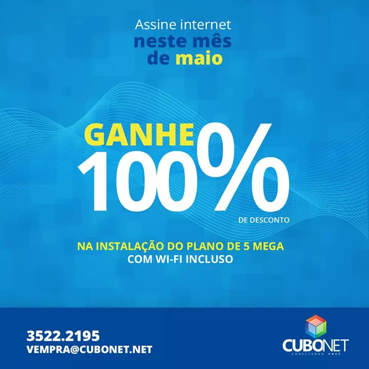 CuboNet's tweet image. E aí pessoal do Alto Vale e região!

Assine internet neste mês de maio e receba a instalação inteiramente grátis!

➡️Entre em contanto pelo fone 

☎️(47) 99990-8411 
ou no WhatsAPP 

📲(47) 99991-4677 
e saiba mais!