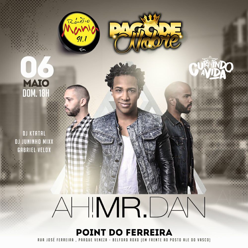 PagodeNobre's tweet photo. Nesse Domingo o Pagode Nobre recebe em seu palco o cantor @ahmrdan pra fazer um show super completo pra vocês !! https://t.co/OQtBLgrS99