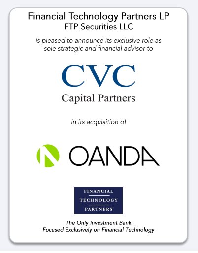 FT Partners advises CVC on its acquisition of FX technology and trading provider <a href="/OANDA/">OANDA</a> ftpartners.com/transactions/c… #FinTech #FX