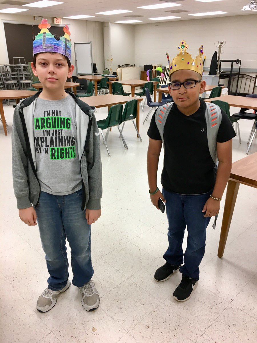 @HarbyJH #NJHSInductees are showing Harby pride today in their crowns!! Always #pushforsuccess Welcome to NJHS!!