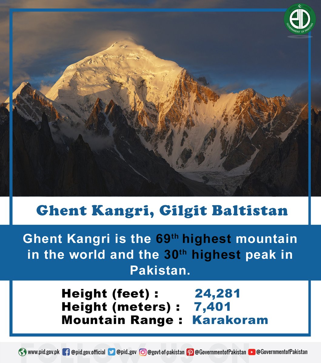ZA_Bhatti09's tweet photo. #Pakistan is blessed with a long range of #mountains that are an attraction for geologists and mountain climbers from all over the #world, #GhentKangri is one of them.
@Pakistaninpics @PakistanNature @AstoreGB #MountainsOfPak #BeautifulPakistan π΅π° #GilgitBaltistan #Karakoram https://t.co/s8MOD7bvzm
