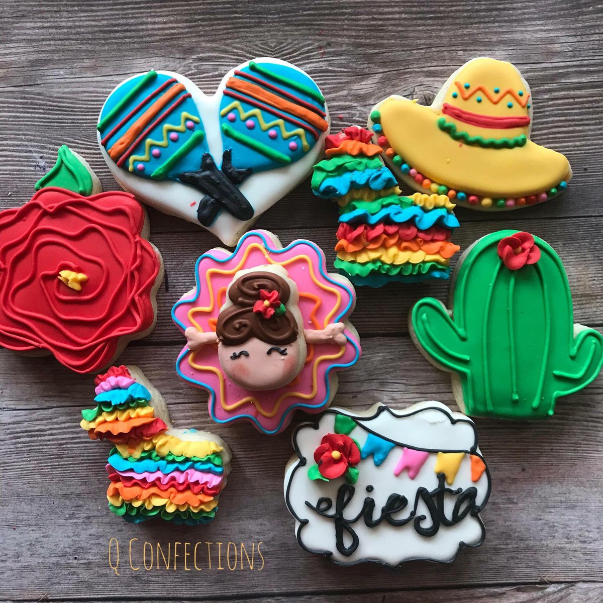 JohnGrayMWOY's tweet photo. Who knew cookies could be so beautiful? 😍😍Win these Cinco de Mayo themed cookies, plus a GC to design your own cookies with Q Confections at this Sat’s Movie for Miracle event in Moon Valley Park! See you there! #LLS #mwoy #curecancer https://t.co/2wDopP3EtB