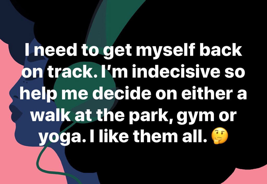 ToyafromAlabama's tweet photo. #yoga #gym or #walk in the park. I love either...🤷🏿‍♀️ #exercise #motivation https://t.co/dJDv5OOZ6G