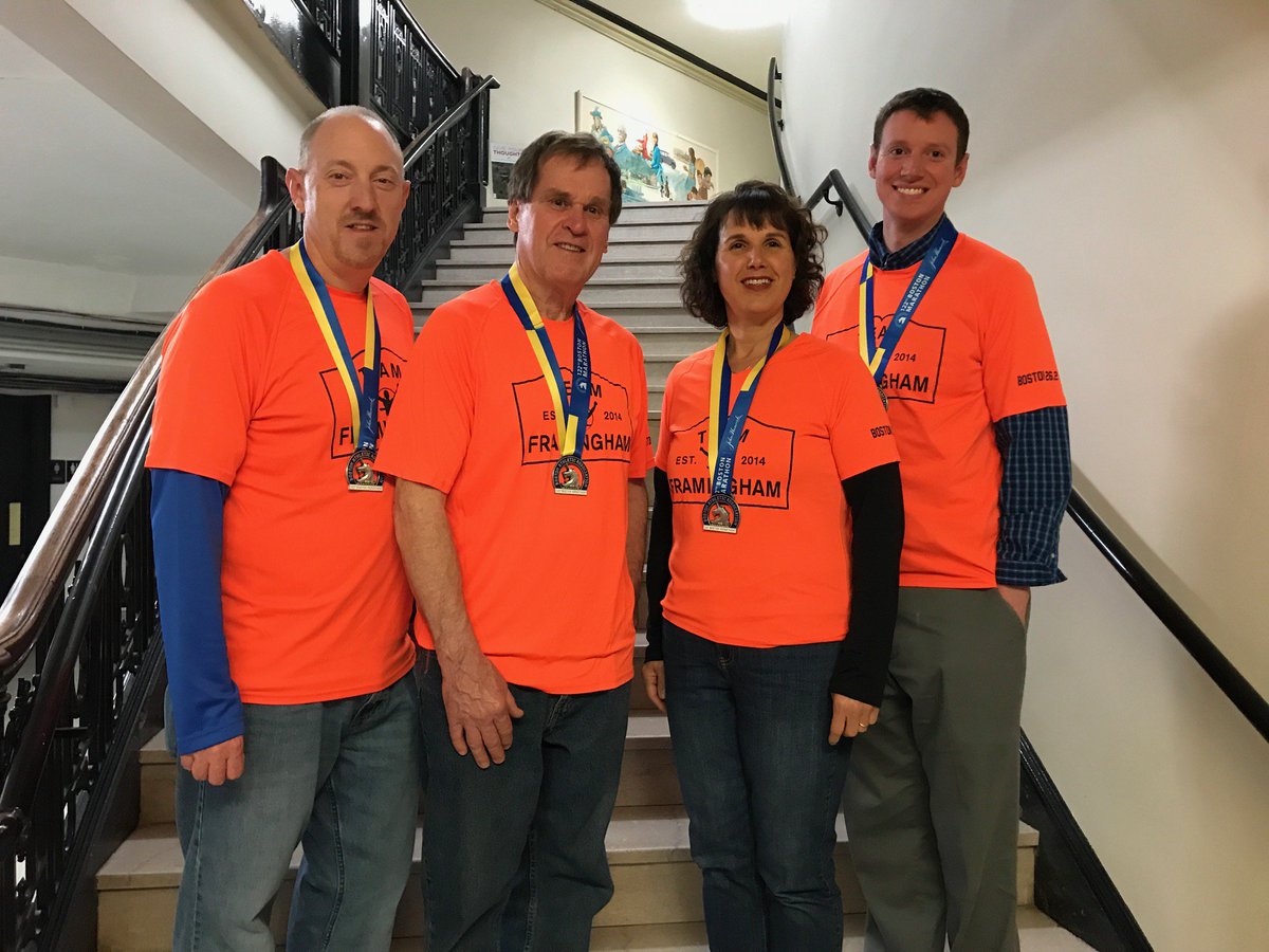 THANK YOU to our amazing Team Framingham Boston Marathon runners who raised $17K for our Foundation to spend on Arts, Athletics and Activities! We are forever grateful to James Kivlehan, Bob Connolly, Deb Dauley and Michael Pearson!