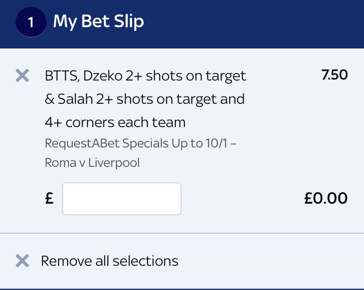 GamblingGrad's tweet image. Tonight's request a bet for the second champions league semi final! The second leg between Roma and Liverpool! Let's hope it's a classic! #Roma #Liverpool #requestabet #championsleague #salah #dzeko 

Odds @7.50! 💰💰💰

Over 7 times your money! 💰