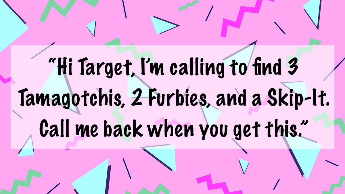 #90sAnsweringMachineMessages 😉