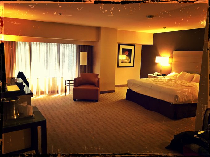 Checked in. Looking forward to hitting LA today! There&rsquo;s lots of space in this hotel room... 😉 https://t<a href="/tag/tumblrpurge"class="tags"><span>#tumblrpurge</span></a>
