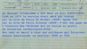 Orange a émis le dernier télégramme de l'histoire lesnumeriques.com/vie-du-net/ora…