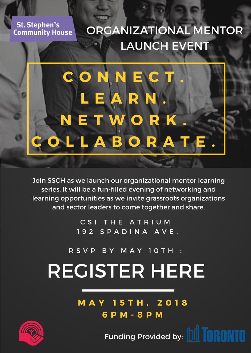 laidlawfdn's tweet photo. Interested in learning more about Organizational Mentors? Would you benefit by networking and making connections with some Nonprofit sector leaders? Then register for this awesome Launch Event organized by @StStephensHouse by May 10th. Registration link: https://t.co/ftZppVcchS https://t.co/75f6Kk5Ltz