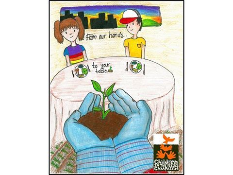 CIFCampaign's tweet photo. From our hands to your table: “All my family goes to the fields to grow crops. We grow corn grapes carrots and apples. The sun is so hot. Everybody is tired. We go home & take a shower because we are dirty. Tomorrow we will have to go back to the fields.” - Odalis Santos, age 7 https://t.co/f3jYmDwnNs