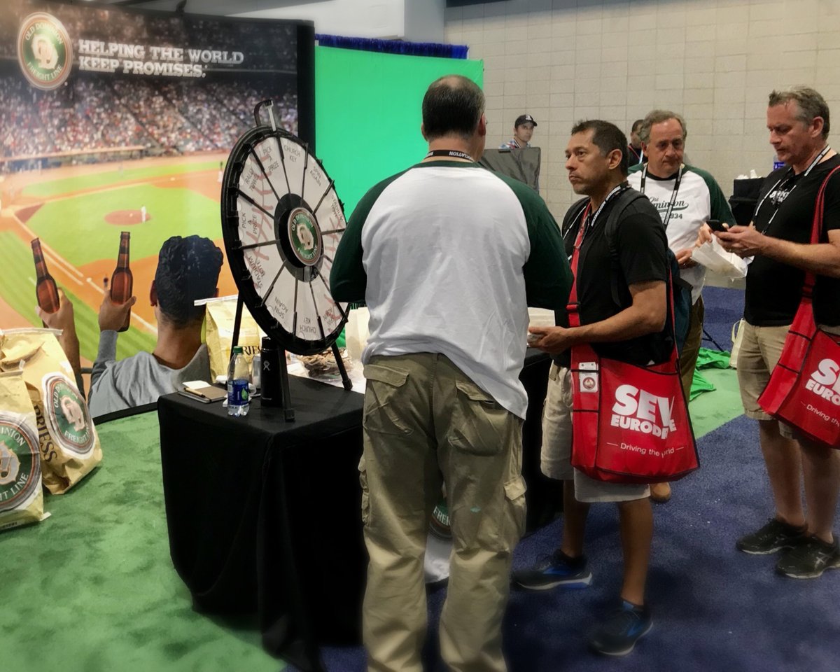 ODFL_Inc's tweet photo. Join in on our fun at booth 2261! Spin our prize wheel to win a prize 😁 #SportsFans #MLB #ODFL #CraftBrewerCon https://t.co/2FTvhTtdlW