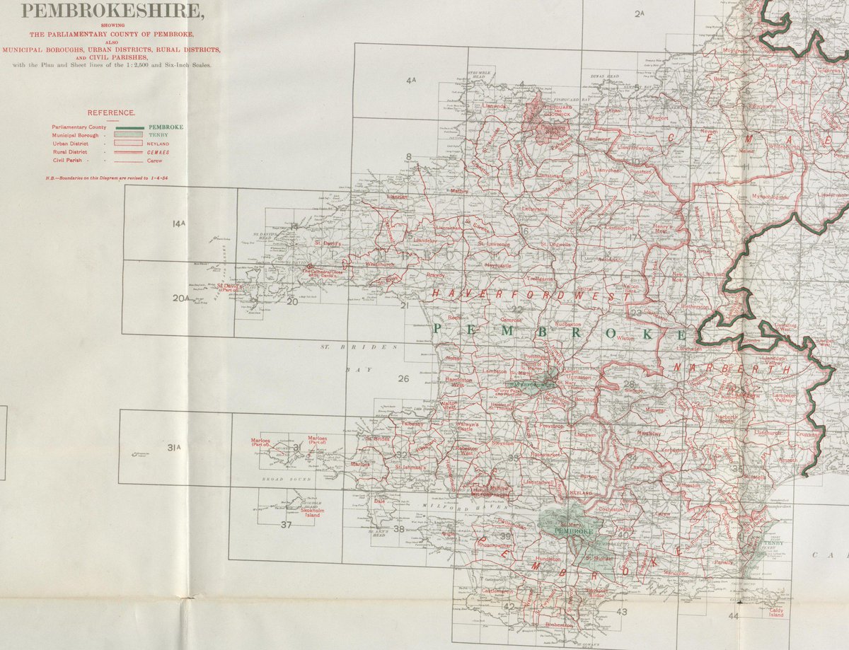 Caldy Island wrongly shown as a civil parish