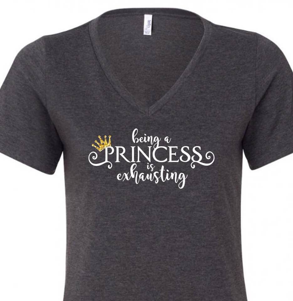 RTierneyStudio's tweet photo. Being a Princess is Exhausting! Check out this shirt and many others available in my #etsy shop!
 #princessshirt  https://t.co/EgHX3qdrDP https://t.co/wYYDiTKkYl