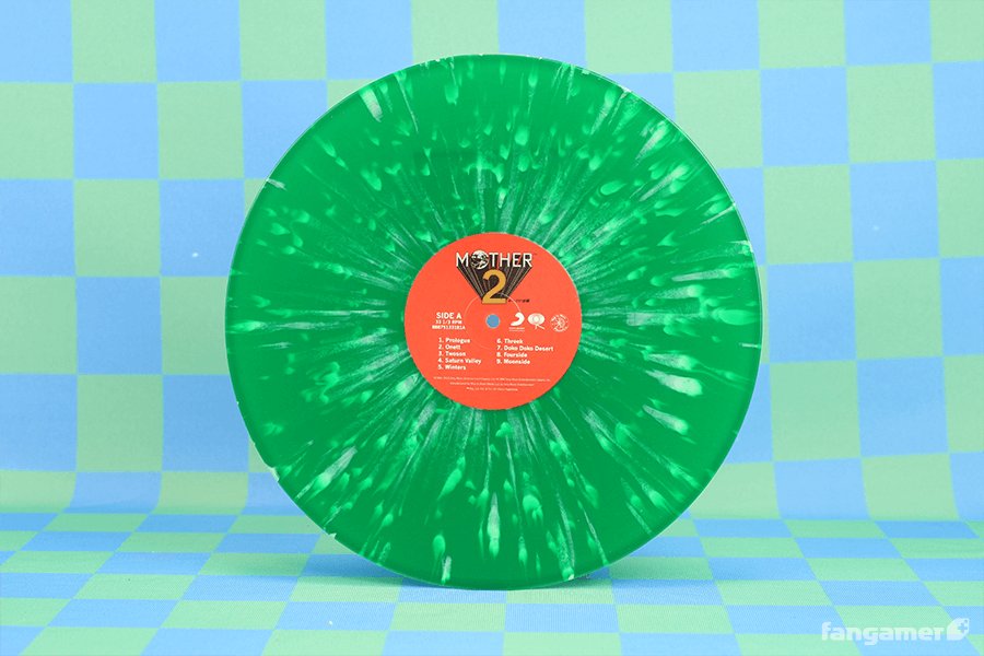 Fangamer's tweet image. The MOTHER 2 Vinyl Soundtrack is now available in two new colors: Belch and Barf. 

Gyork: fangamer.com/products/mothe…
