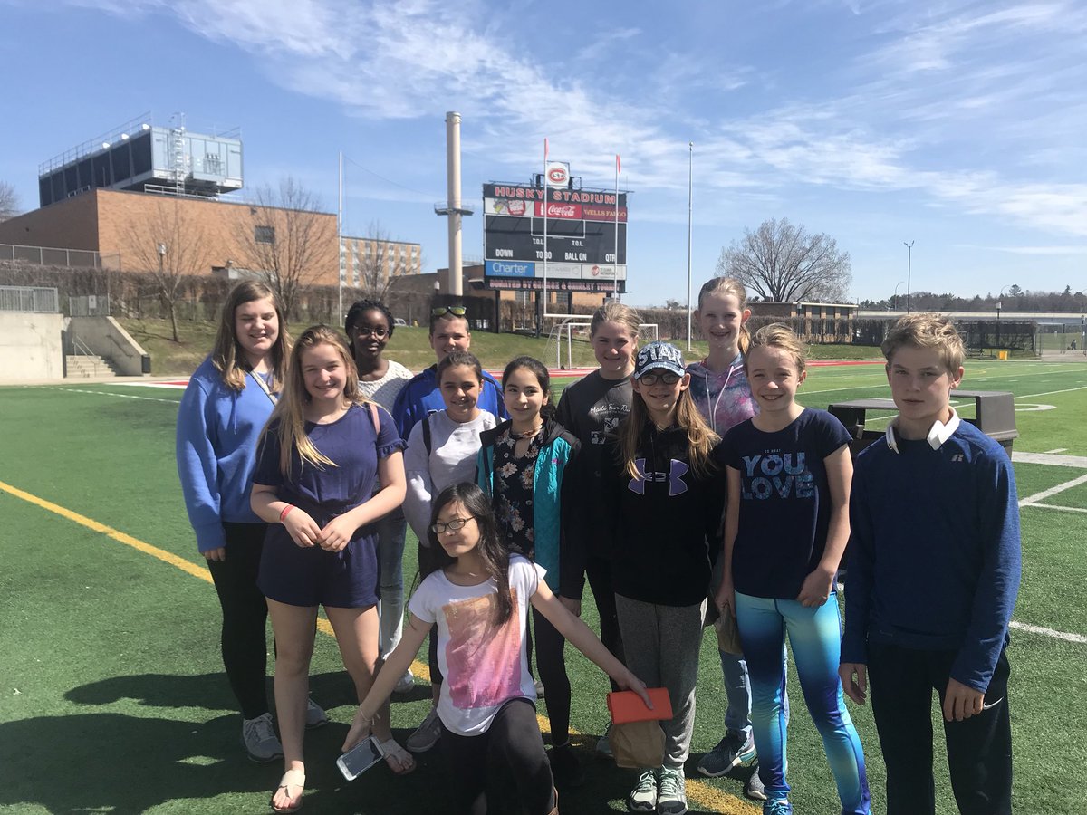 Beautiful day for Diggin Diversity’s college visit to St. Cloud State! #rogersmiddleschool
