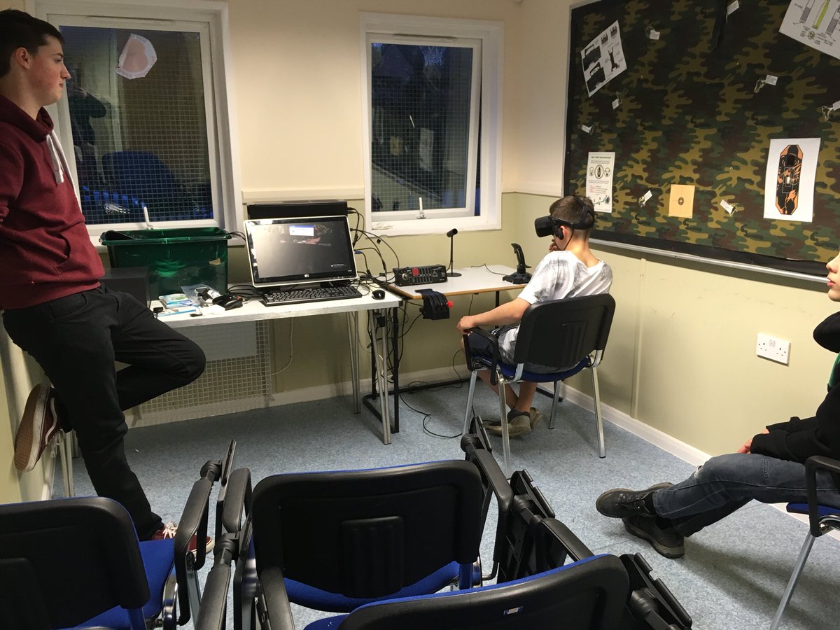 A post WTD treat for the Cadets using the VR sim, some basketball and lots and lots of Pizza.