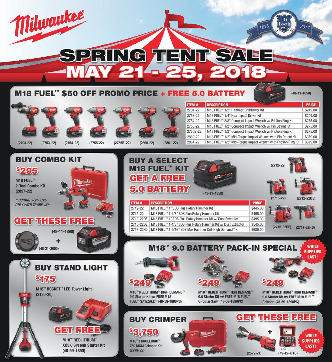 idboothinc's tweet photo. Big Milwaukee sale coming up! Look on our web site for tent sale dates and locations, https://t.co/OGBYdiPSXN. https://t.co/HCdiY4gRoc