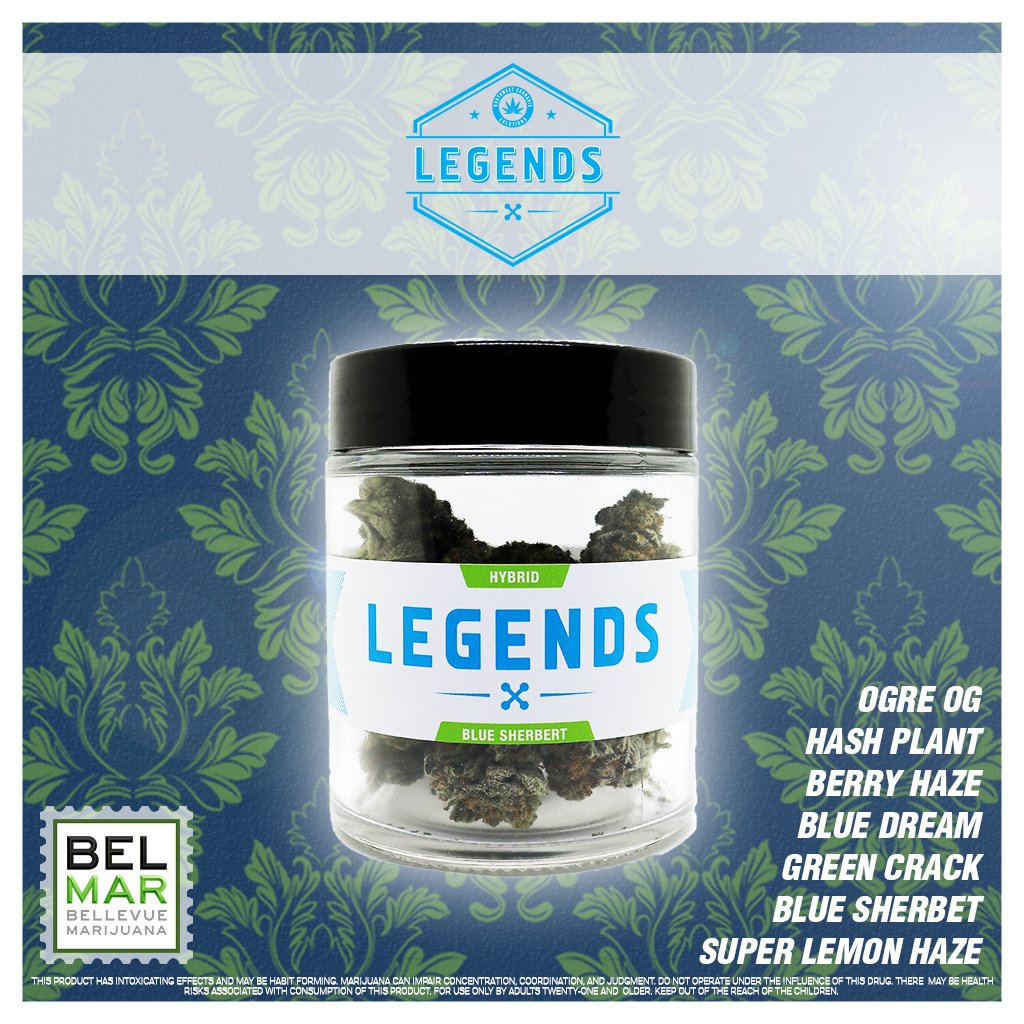 BelMar425's tweet image. If you're looking for quantity &amp;amp; quality look no further than Legends Marijuana.  A top quality grow op based out of Olympia with some seriously classic strains.  They recently released several new strains!
#LegendsMarijuana #NWCS #BelMar #BellevueMarijuana #Marijuana #Cannabis