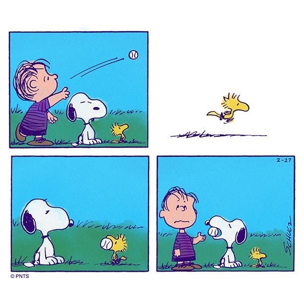 Snoopy's tweet photo. Best friend teamwork. https://t.co/cdcQTWqvDW