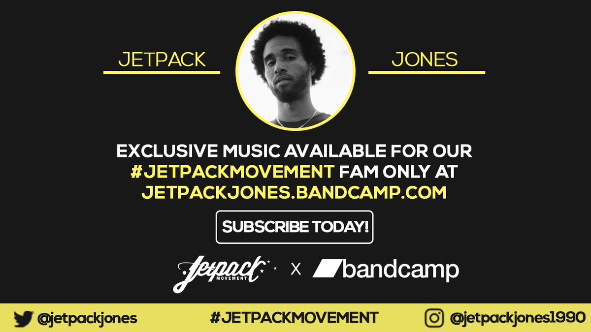 JetpackMovement's tweet image. #NewMonth = #NewMusic
Go Ahead &amp;amp; Click On The Link Below To Subscribe To @JetpackJones On @Bandcamp For Currently Available &amp;amp; All Upcoming/Future Exclusives!

Subscribe Here:
jetpackjones.bandcamp.com