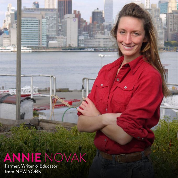 Annie Novak (@HeyAnnieNovak) is founder and director of Growing Chefs, field-to-fork food education program<a class="tags" target="_blank" title="On Twitter" href="/?out=eyJ0eXAiOiJKV1QiLCJhbGciOiJIUzUxMiJ9.eyJpYXQiOjE3MjU3OTI5MDMsImlzcyI6InR3cG9ybnN0YXJzLmNvbSIsIm5iZiI6MTcyNTc5MjkwMywiZXhwIjoxNzU3MzI4OTAzLCJyZWRpcmVjdF91cmwiOiJodHRwczovL3R3aXR0ZXIuY29tL0hleUFubmllTm92YWsifQ.oqY7XGnXP0F6OQd52RYy6g1wkSY9yQQSRblhlLoHze6TvS_-mI6A4oE0CVCoP2ozzhE4C35Hl3Ti6SwKdOCglQ">@HeyAnnieNovak</a><a href="/tag/egconf"class="tags"><span>#egconf</span></a>