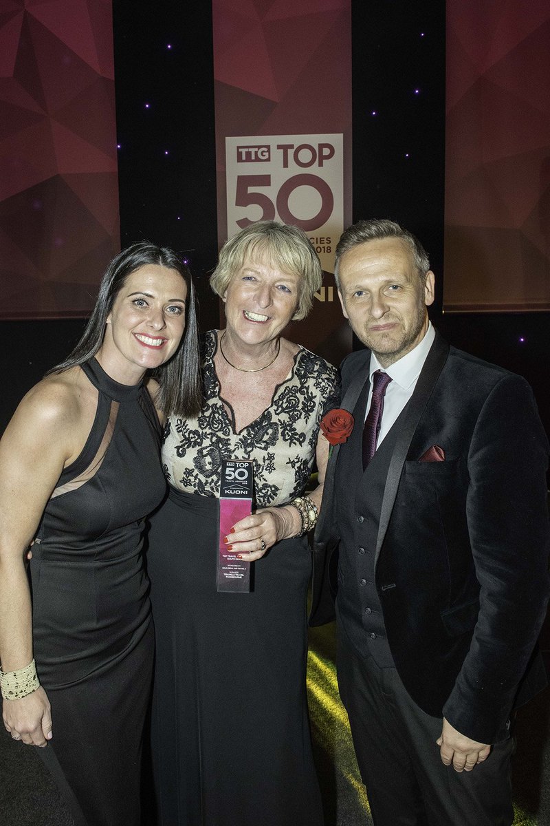 TriangleTravel's tweet photo. Great picture of @suedspain collecting our #TTGTop50 top agency south east award from @CarlaHutchT2 @DanielPearce @TTGMedia #Pangbourne https://t.co/iVjJ9cbKDH