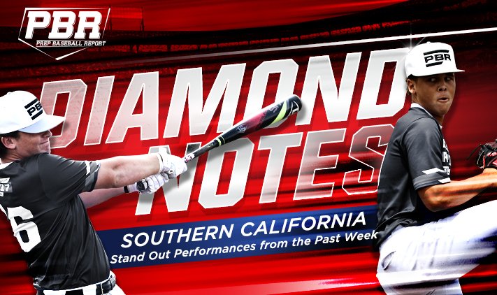 LesLukach's tweet photo. SoCal Diamond Notes features some outstanding performances on the field from last week. https://t.co/i4WhszaqwV 
#BeSeen #ShapeTheState @PBR_California @ArcadiaBaseball @FVBaronBaseball @EDHawksBaseball @golhshornets @v1k1ngsbaseball @Agoura_Baseball https://t.co/JNeR9gTDaT