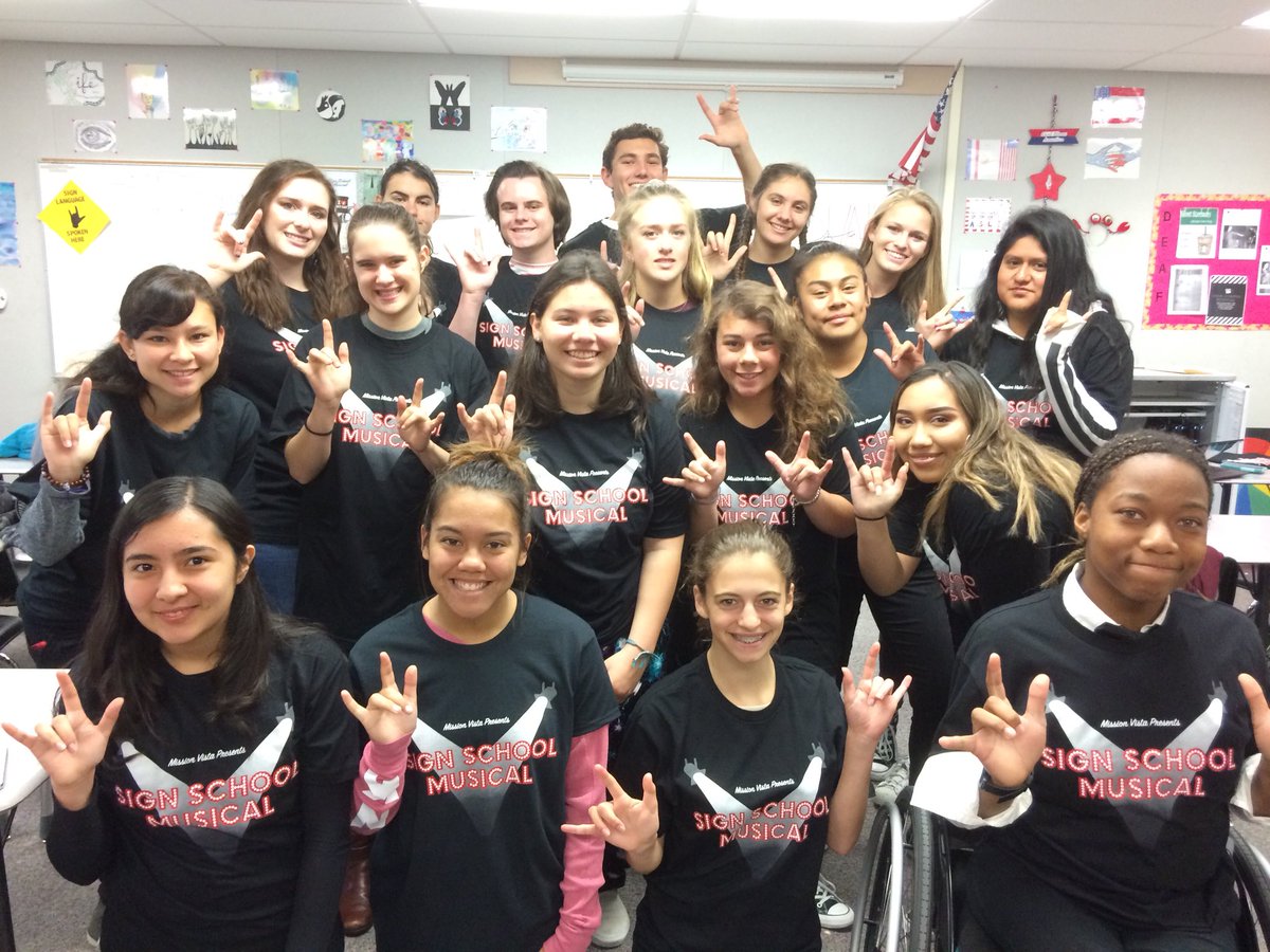 MVHSASL's tweet photo. The ASL Shirts are in and thanks to Hanna and the T-shirt Factory, they look amazing! Get you one! $18 @ finance. #aslshowcase #shirts #supportasl #aslove #aslfam @MissionVistaHS https://t.co/o8JOEkFLUY