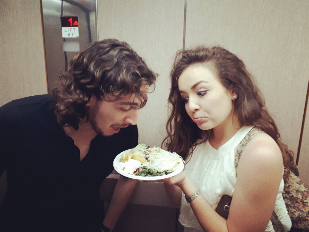 YoungOpera's tweet photo. Uberto &amp; Serpina #ElevatorMeal 😄😆
#busyday #rehearsal #LaServaPadrona #montenegro #YOUNGATOPERA https://t.co/sDTIlcvWCA