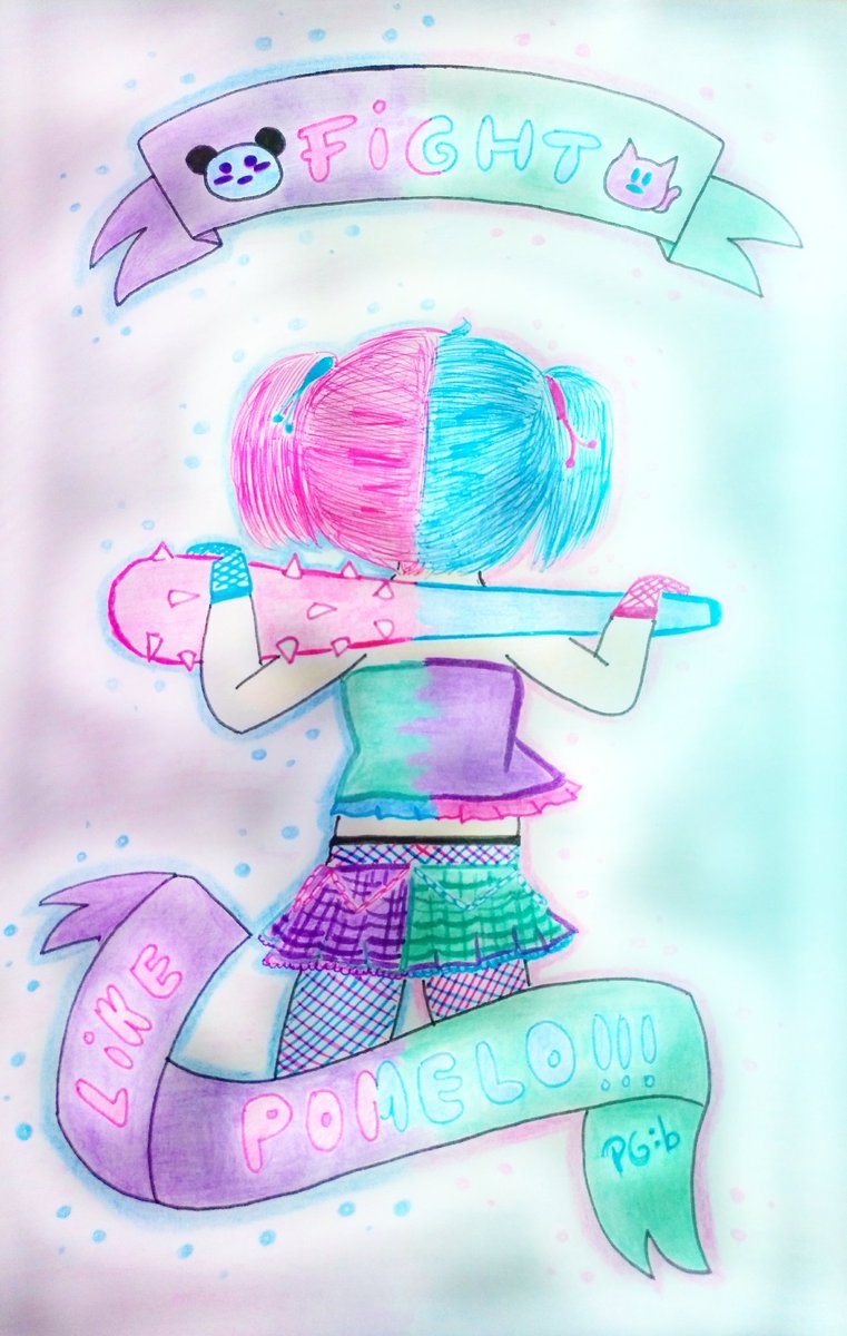💖 🐼 FIGHT LIKE POMELO!!! 🐈 💙