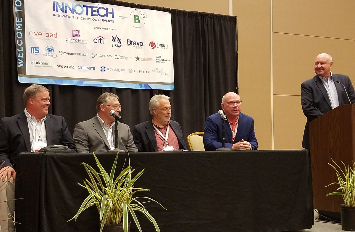 rfinney's tweet image. Great panel today discussing sports stadium technology at #innotechdfw @InnoTechDallas #CIO 
Doug williams @AmericanAir Center
Tod Caflisch @tcaflisch
Mike Bullock @rangers
Dan Doggendorf @DallasStars
Pete Walsh Velocity Intelligence