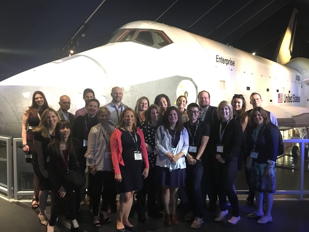 MktgEvolution's tweet photo. Touring the @IntrepidMuseum at our Evolve Summit Gala! #EvolveME18 #enterprise #testlearnevolve https://t.co/Ty33G29COQ