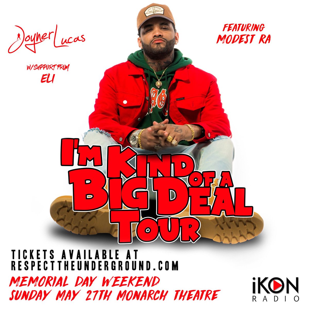 Jnfullbright654's tweet photo. ♦️Save the date! Modest Ra is opening for Joyner Lucas on the 27th of May at the monarch theatre in downtown Phoenix for the I'm kind of a big deal tour!🔥😛 https://t.co/CQOzcp84R1