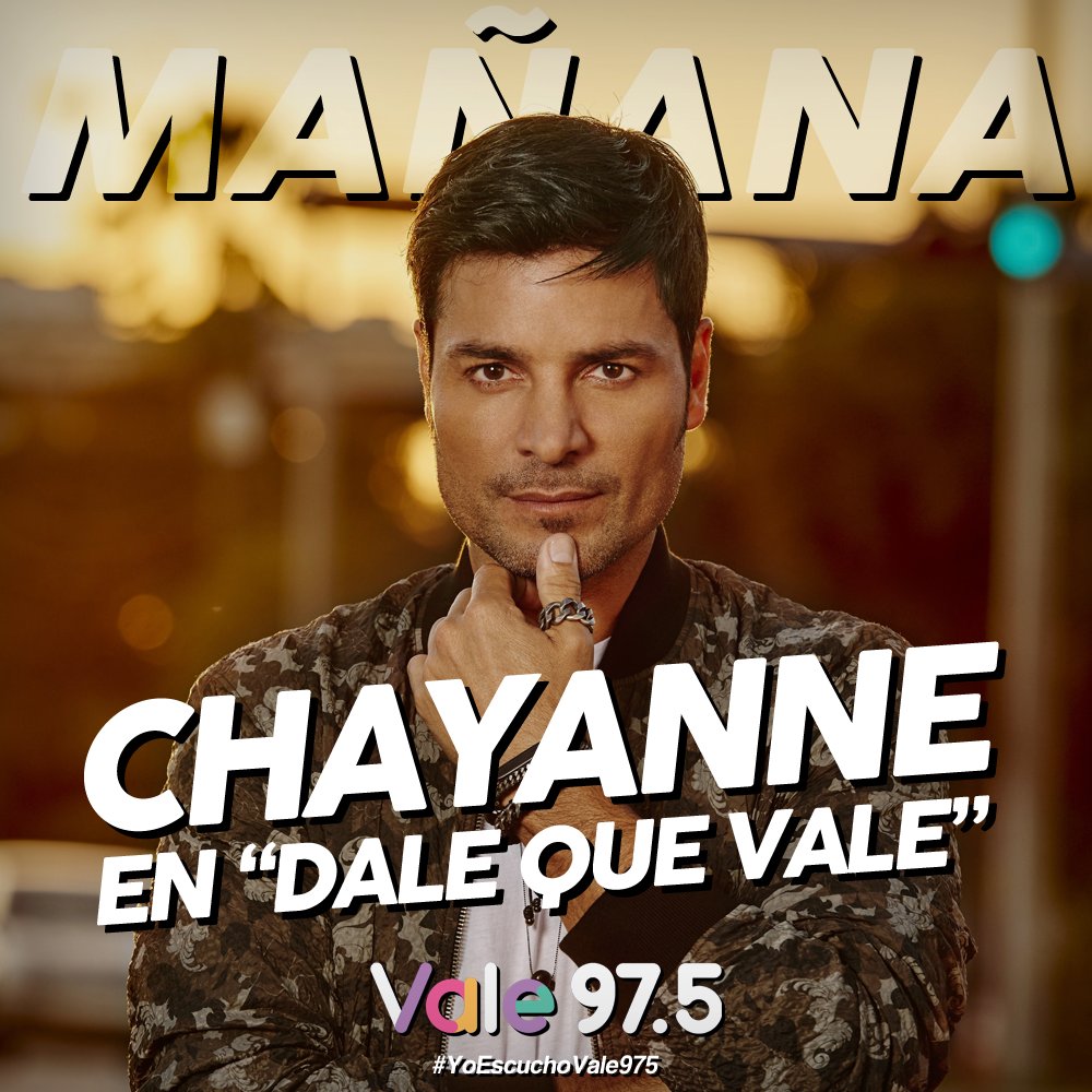 Vale975's tweet photo. [Último momento] 🔥 Mañana 10hs no te pierdas la entrevista que le harán @laufer4 y @MarceDAlessio a @CHAYANNEMUSIC en @Vale975 #YoEscuchoVale975  #ChayanneEligeVale975 https://t.co/H04KxyqVgB