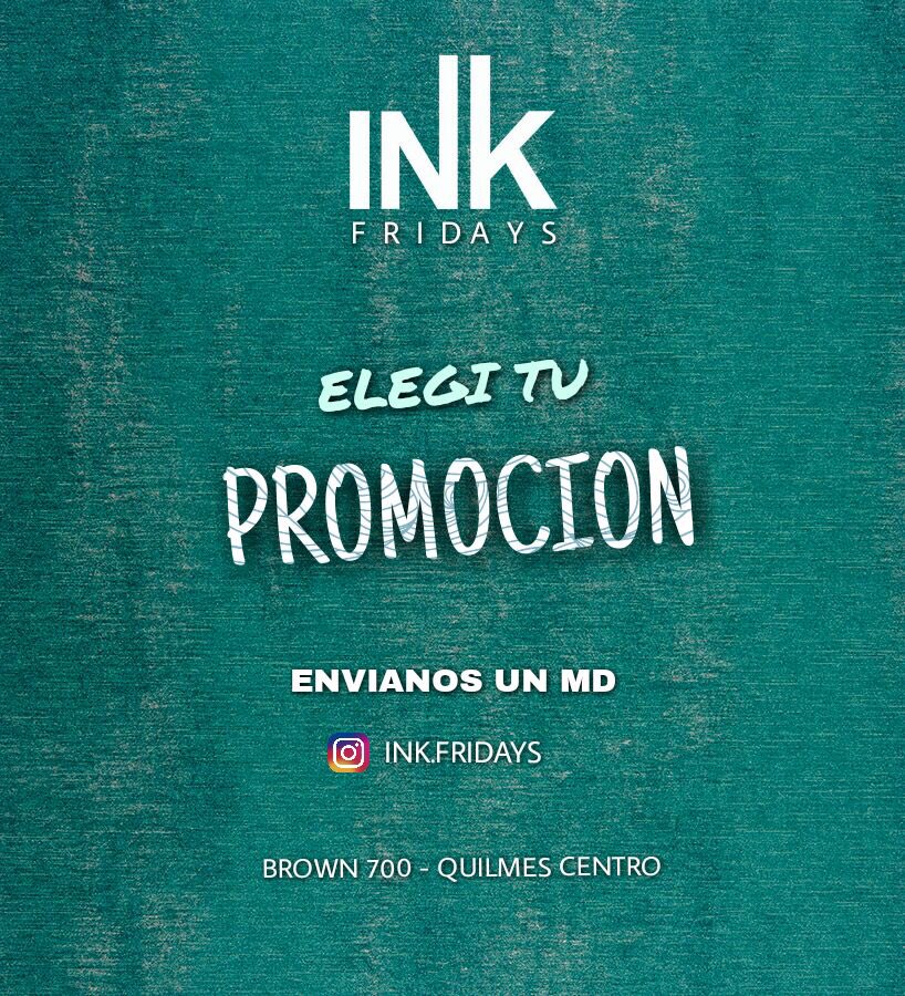 ivan_bidart's tweet photo. Este viernes en #InkFridays evento #BlackAndWhite 
Si venís con una prenda negra y blanca te ganas un chupito 

Cumpleaños - Mesas vip - Promociones en lista https://t.co/fdQNfqhrID