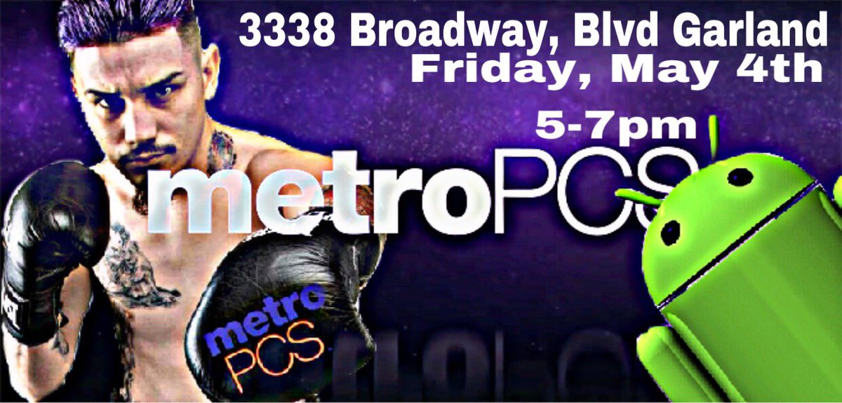 XimenezRay's tweet photo. Meet and greet Friday May 4th come out and support me while I’m getting ready for this upcoming fight #boxing #metropcs #prolife #professional #teamximenez #ximenez #rvx #letsitget #likeitaintnothin #purple @metropcs https://t.co/UZM1yPUkz4