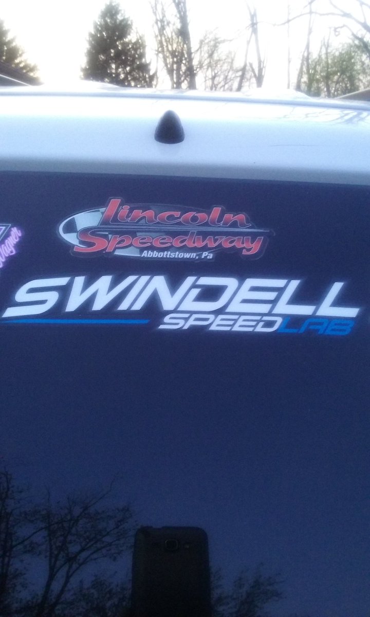 bucksnortBilly's tweet photo. Added another sticker to the back window of the "OLE RACE CHASER"#SWINDELL SPEED LAB https://t.co/JX64GVAbfJ