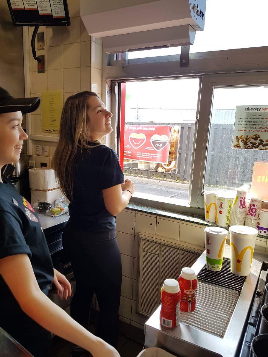 Volunteering at McDonald's in Chatham, ON to raise money for Ronald McDonald House. The RMH helped my family during our time of need and I am happy I am able to help in return! #McHappyDay #McHappyDay2018