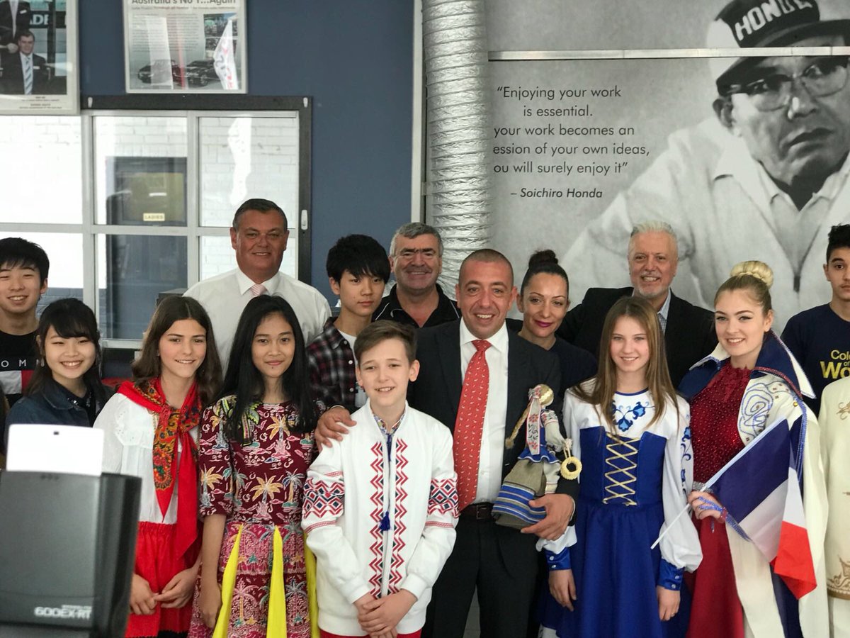 IFLCAustralia's tweet photo. IFLC AUSTRALIA 🇦🇺 Participants visiting our major sponsor @SuttonsHondasyd #honda #suttonshomebushhonda #iflc #iflcaustralia #seesydney #sydney #amitycollege #affinitydialogue https://t.co/KXrCIUXRUO