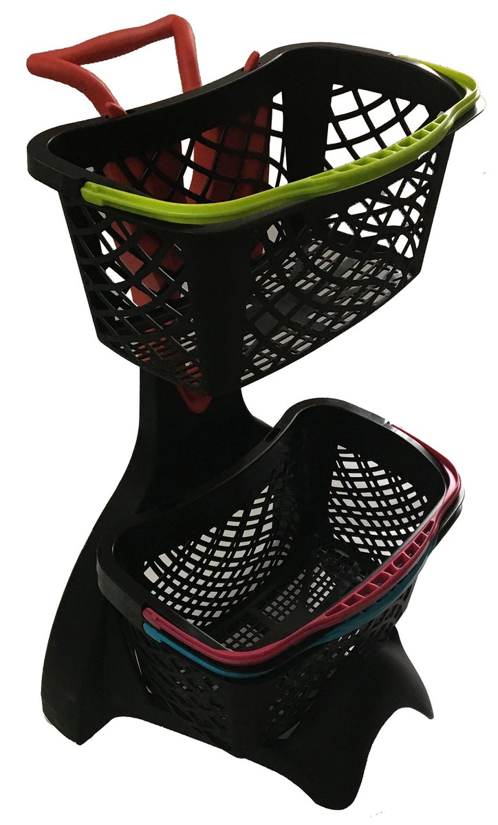 StoreEquip's tweet image. Plastic shopping baskets trolley, julian@store-equip.com