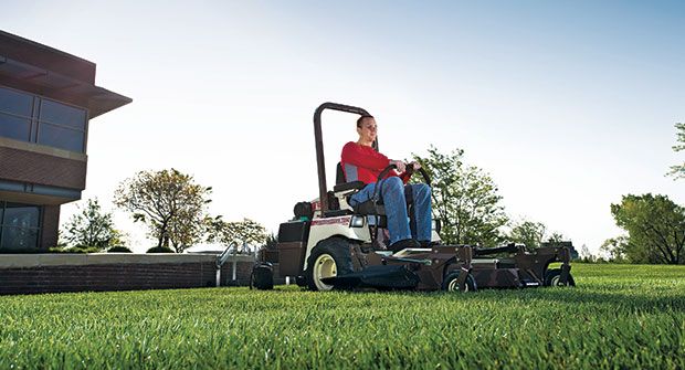 LandscapeMgmt's tweet photo. “The diesel fuel of today is not your grandfather’s diesel.” Find out why some contractors are adding diesel mowers to their fleets. https://t.co/dv4OL9VBRE https://t.co/hwxIwqnvfU