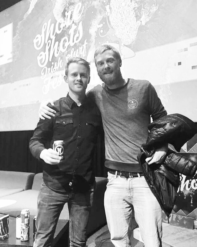 The man behind the lens 📸🎥 Freddie Browne and team rider <a href="/eoinvision/">eoinvision</a> enjoying the <a href="/ShoreShotsSurf/">Shore Shots</a> Irish Surf Festival #elusivebrand