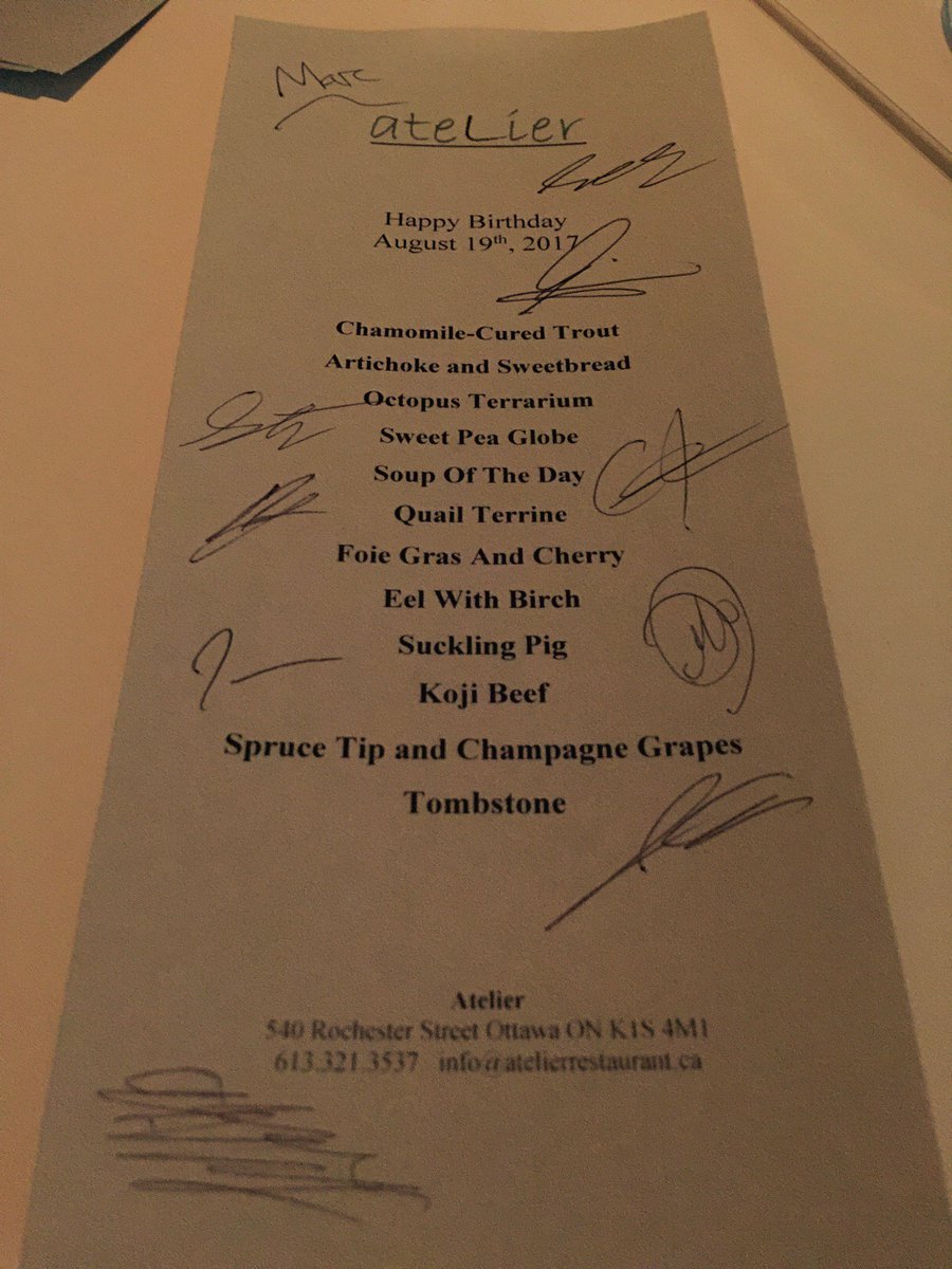 100milemark's tweet photo. Just saying' ... your next #Canadian #Cookbook should be this one https://t.co/G9Dlq7INSU from Chef #MarcLepine & team @AtelierOttawa! Pre-Order NOW! #ChefJenR and I have had the extreme pleasure to experience this food! @CBCOttawa @canadasbest100 #FoodinCanada #ThankYouChef ❤️ https://t.co/kQDIyxYp4y