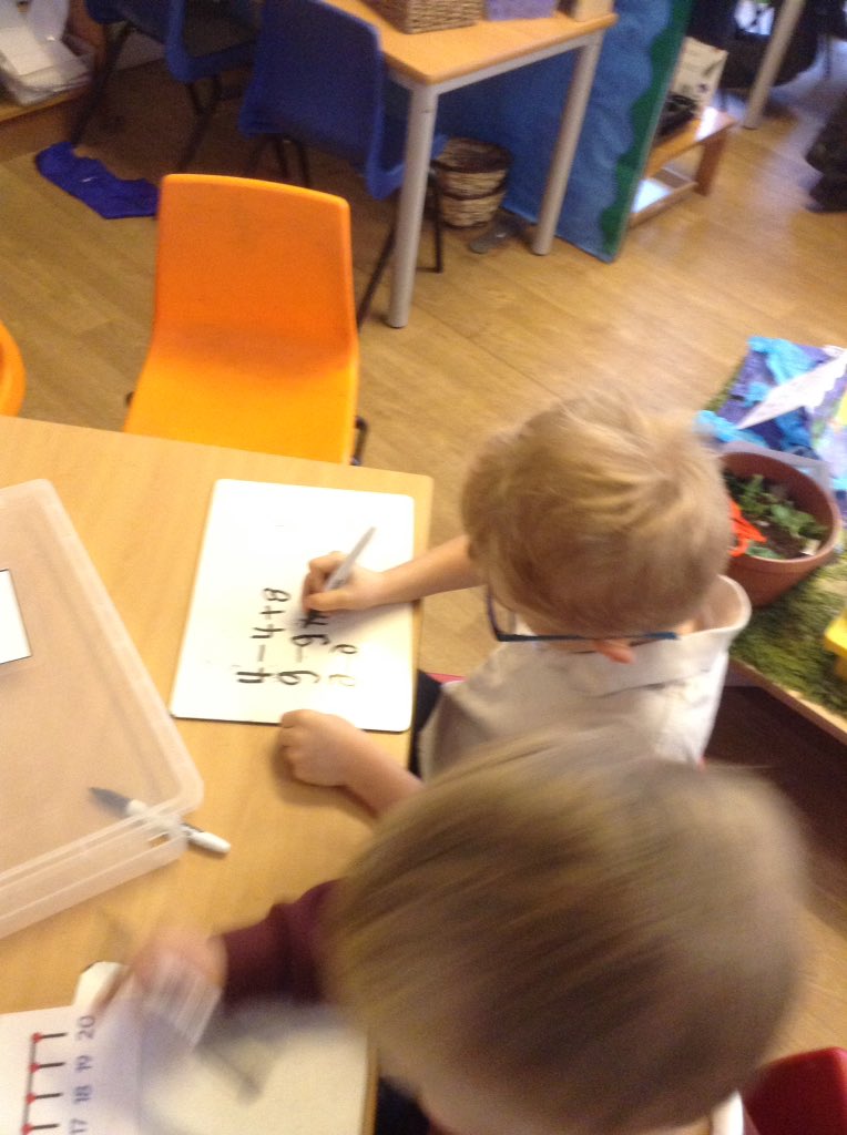 missjenkinson92's tweet photo. Exploring number sentences today! There is no right or wrong when you're five, it's all about playing with what we know. We learn from mistakes! ☺️ https://t.co/sirvfv6rUE