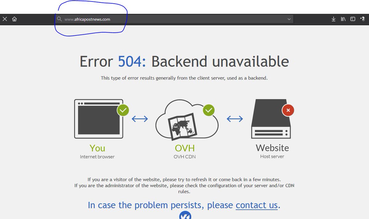Backend timeout. Backend timeout