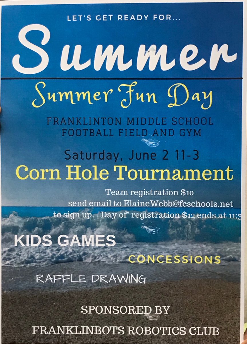 Summer Fun Day. <a href="/FCSchoolsNC/">Franklin County Schools</a> @FESFalconsMusic