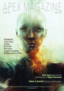 jeebates's tweet photo. Yay! Apex Mag #108 is out with my story 'Cold Blue Sky' plus a podcast version if listening is easier. I've read the issue cover to cover, it's gorgeous-take a look! https://t.co/QAsXRwgr4z @apexmag #scifi #writing #cyberpunk https://t.co/JV5Cv9QRSO