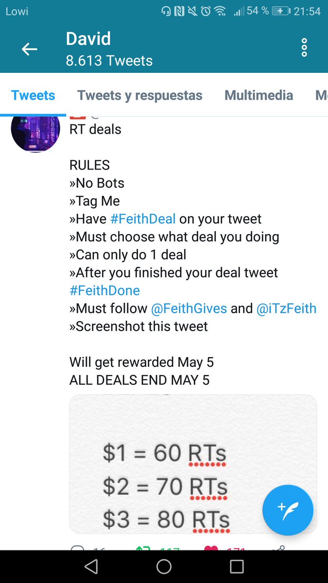 pablomarreroo's tweet photo. 200 Rt's and he will give me $10 @FeithGives
»Follow @FeithGives and @iTzFeith
#FeithDeal
Porfavor Chavales Darle RT Si llegamos Sorteo 50 Cuentas Chetadas De Fortnite!! https://t.co/E4YSC2Wt3e