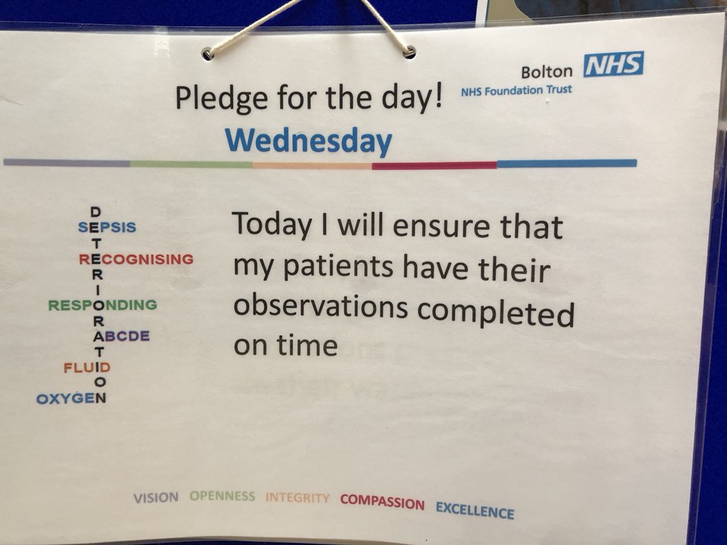 buckleyhsj's tweet photo. This was today's pledge on all the wards @boltonnhsft ! What will tomorrow bring...#boltonlearningweek https://t.co/QOgXDVfzrb
